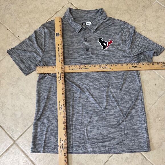 NFL Team Apparel Houston Texans Golf Polo Shirt Men’s Size M space dyed gray. - Picture 4 of 8